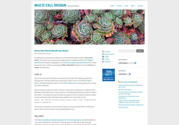 Blank & Bare WordPress HTML5 Frameworks