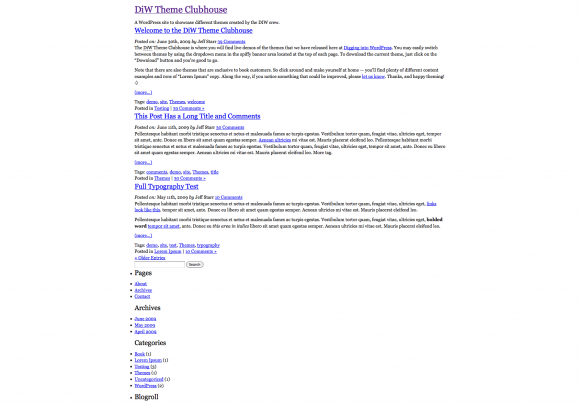 Blank & Bare WordPress HTML5 Frameworks