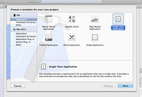 single view application xcode 12
